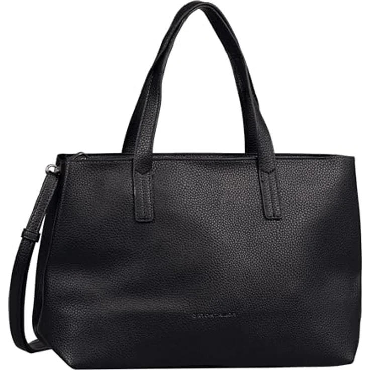Tom Tailor Marla Handtasche, 30 cm, schwarze Kunstleder-Tasche mit verstellbarem Schulterriemen und Reißverschlussfach – Bild 1