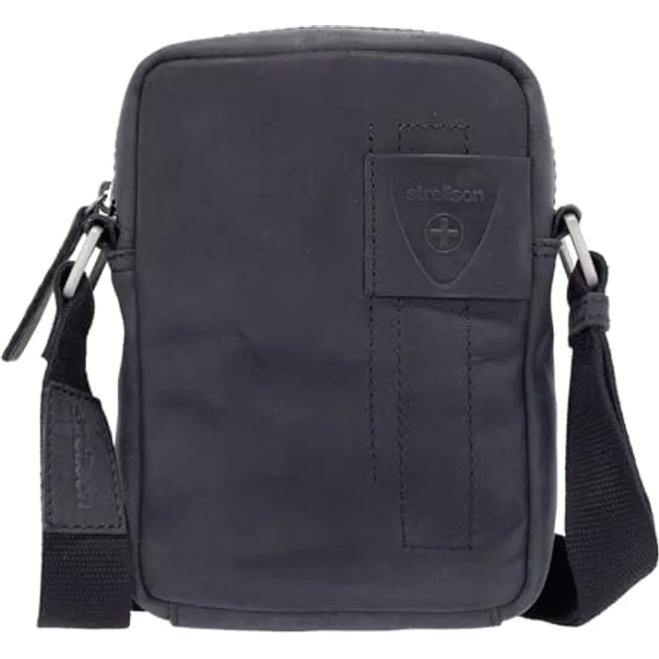 Strellson - Umhängetasche Herren, Schultertasche in Schwarz, Crossbodybag mit Reißverschluss - Richmond Clint Shoulderbag – Bild 1