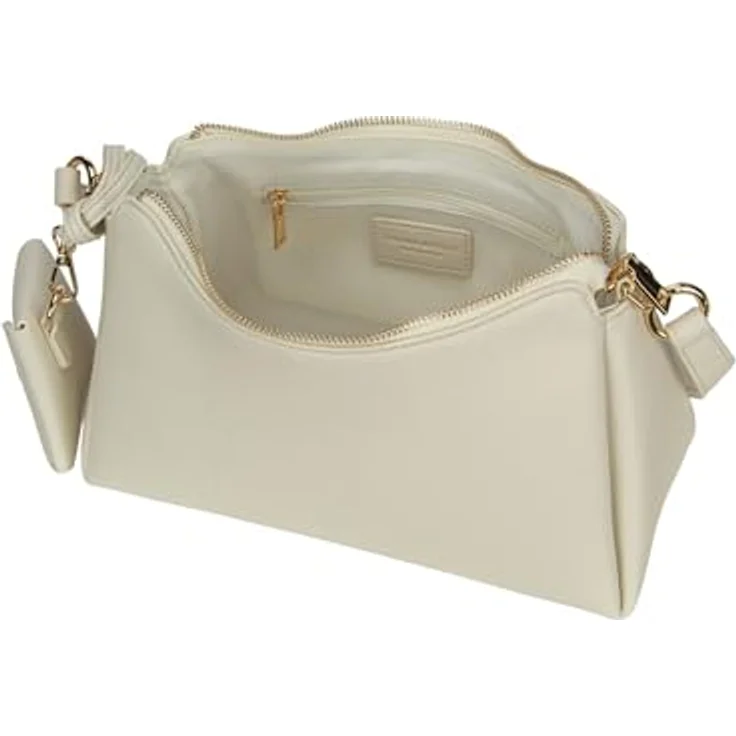 Seidenfelt Meloy Shoulder Bag, Schultertasche in Soft Cream mit abnehmbarem Schulterriemen und Utensilientasche – Bild 5