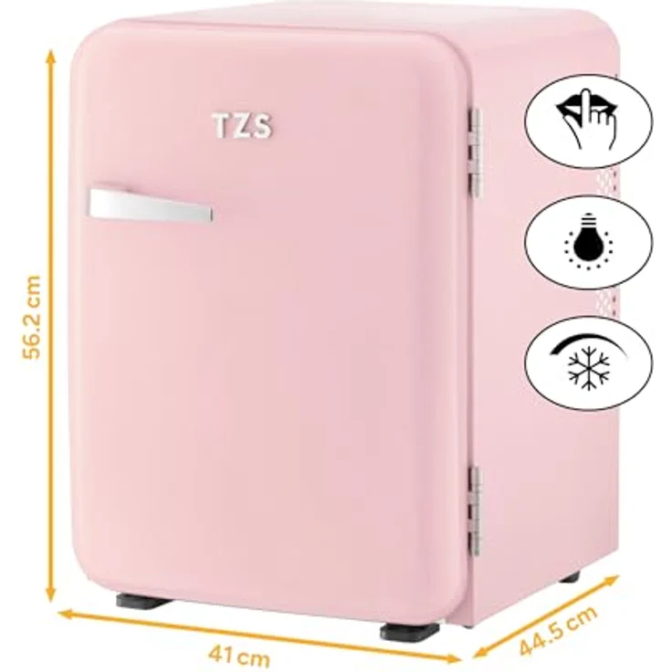 TZS FIRST AUSTRIA Minikühlschrank FA-5172-3-PI, 40L, lautlos, mit LED-Beleuchtung, rosa – Bild 2