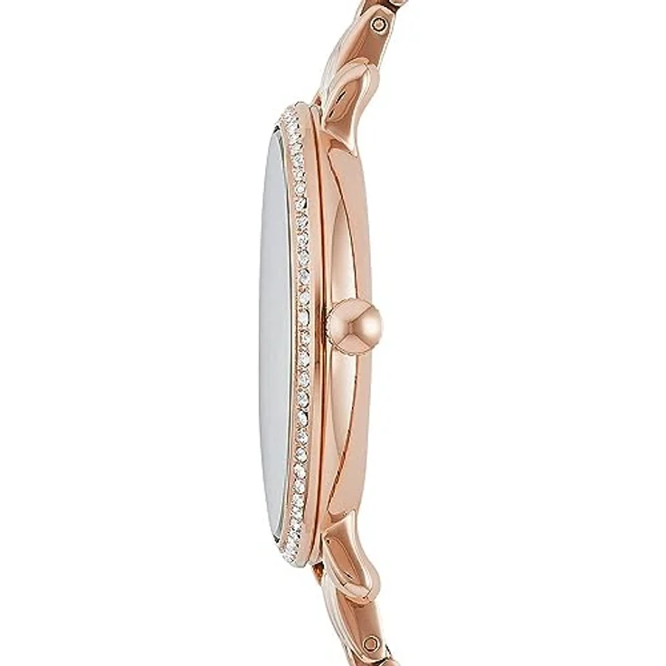 Fossil Damenuhr Jacqueline, Quarzwerk, 36mm Rose Gold Edelstahlgehäuse mit Edelstahlarmband, ES3546 – Bild 5