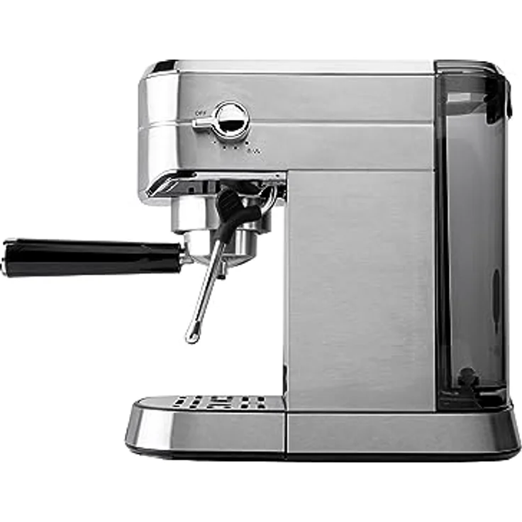 Sogo Espressomaschine SOGO Human Technology CAF-SS-7600, 1450 W, Silber, mit LED-Leuchtanzeigen und Hochdruckdampfdüse – Bild 2