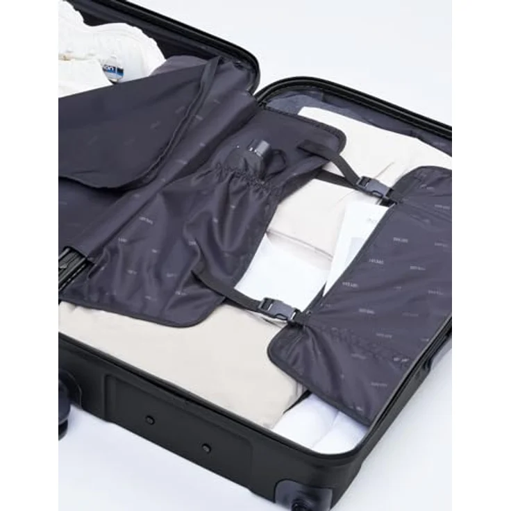 GOT BAG RE:SHELL CHECKED, Hartschalen-Trolley aus 100% recyceltem Ocean Impact Plastic, Schwarz, 77x46x28 cm עם TSA-Zahlenschloss und 15-Zoll-Laptopfach – Bild 5