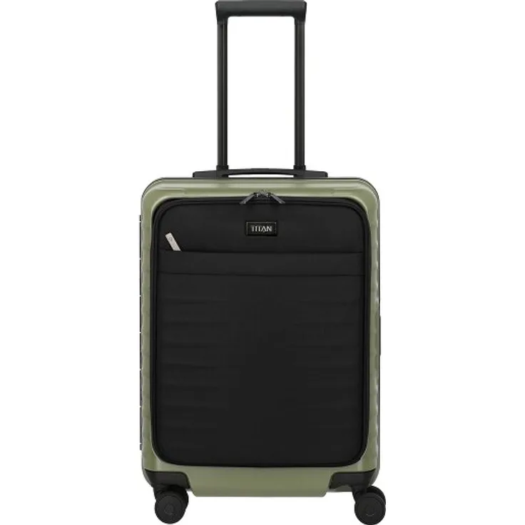 Titan Overseas 4 Rollen Trolley 55 cm, forest green, 100% Polycarbonat, kompakt und leicht