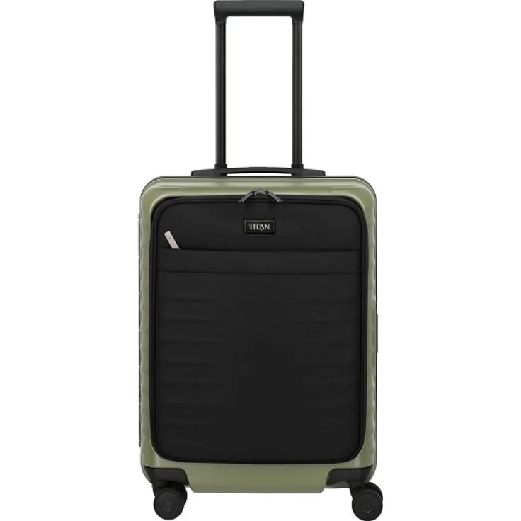 Titan Overseas 4 Rollen Trolley 55 cm, forest green, 100% Polycarbonat, kompakt und leicht