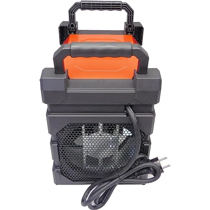 Aktobis Professioneller Elektroheizer Baustellenheizer WDH-BGP03Pro mit Spritzwasserschutz (3 kW / 230 V / IP24) – Bild 4