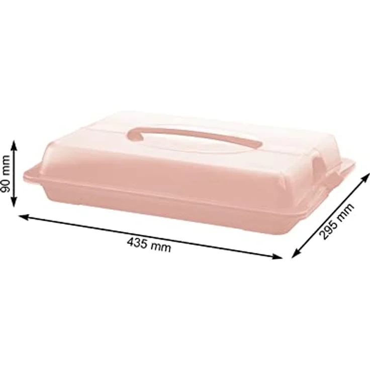 Rotho 1714602089 John Partybutler mit Haube und Griff, Kunststoff, Pink/Transparent – Bild 2