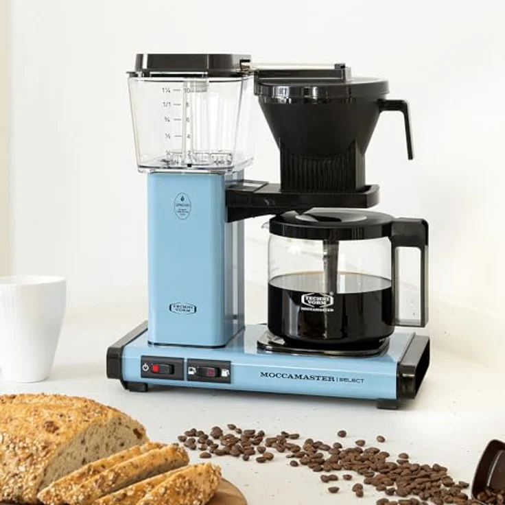 Moccamaster 53975 KBG Select Filterkaffeemaschine, Aluminum, 1.25 liters, Pastel Blue – Bild 6