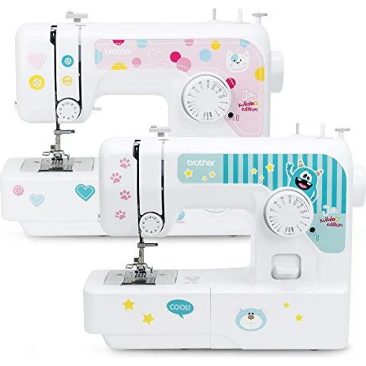 kullaloo Brother J14s Freiarm-Nähmaschine, Einsteiger Maschine inkl. Nähkurs-Material-Set und Designs zum Austauschen – Bild 5