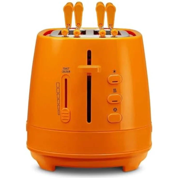 De Longhi CTLAP2203 Toaster mit Zange, 550 Watt. Arancio – Bild 4
