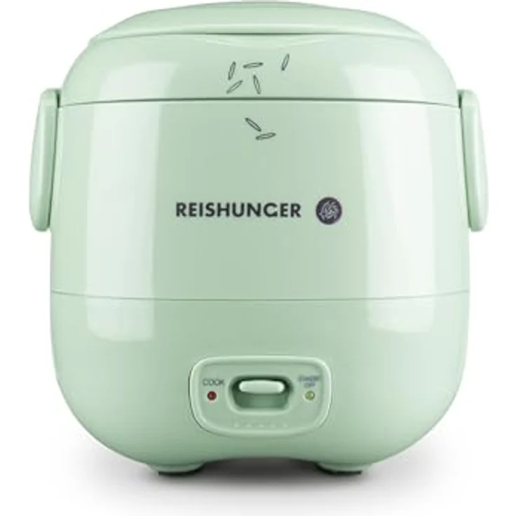 Reishunger Mini Reiskocher, salbeigrün | 0,3 L - 1-2 Portionen | hochwertige Keramikbeschichtung - Premium Topf | Handliche Größe für kleine Haushalte und unterwegs – Bild 1