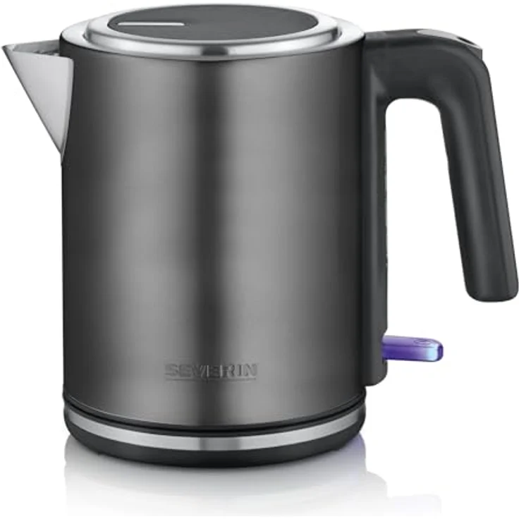 Severin WK 9342 Wasserkocher, 1 Liter, kabellos mit 2400 Watt Heizleistung, schwarz – Bild 1