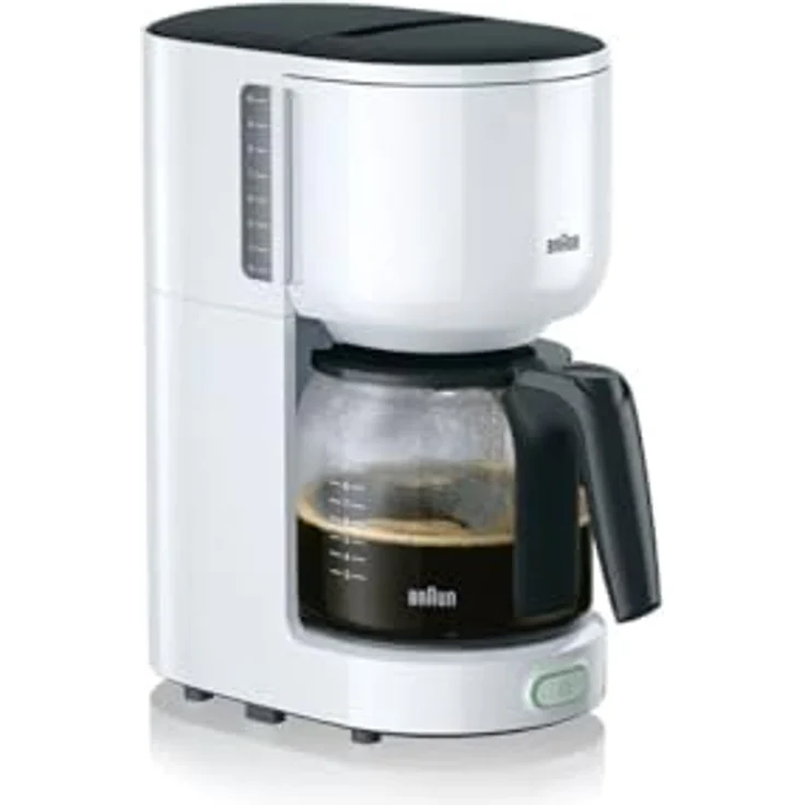 Braun KF 3120 WH Filterkaffeemaschine, Kaffeemaschine für 10 Tassen Filterkaffee, Integrierter Wasserfilter, Tropf-Stopp, OptiBrew System, Weiß – Bild 3