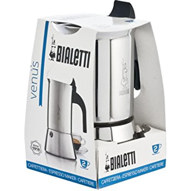 Bialetti Venus Espressokocher, Edelstahl, Silber, 2 Tassen – Bild 2