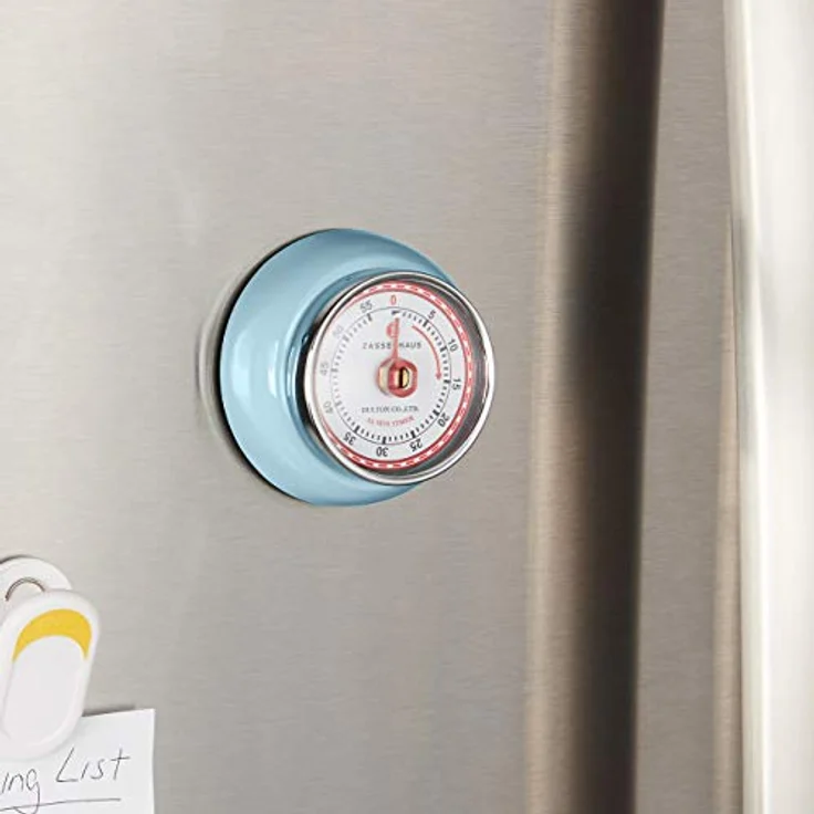 Zassenhaus Küchentimer SPEED , Blau, Ø 7 cm x 3 cm , Analoge Zeitanzeige mit Alarm-Funktion , Die Countdown-Uhr unterstützt bei der Zeitplanung beim Kochen oder Backen – Bild 4