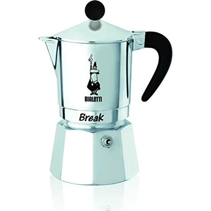 Bialetti Break 1cup, Mokka-Kanne aus Aluminium, Silber – Bild 1