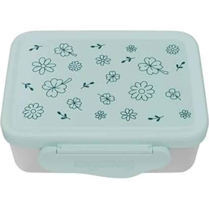 Ergobag Lunchbox Stainless Steel 3 in 1, Mehrfarbig mit 2 herausnehmbaren Einsätzen, spülmaschinengeeignet, für Kindergarten und Schule