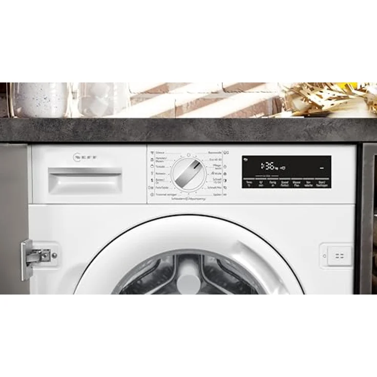 Neff W6441X1, Frontlader-Waschmaschine, C, Fassungsvermögen 8 kg, Standgerät, Breite 59,6 cm, weiß – Bild 4