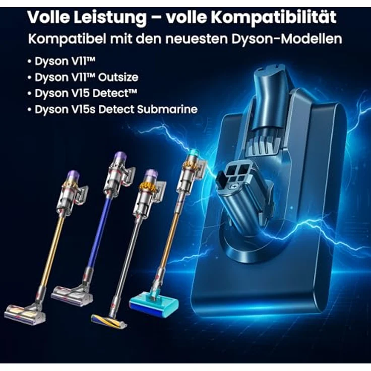 Extralink Ersatzakku für Dyson V11 & V15, 25,2V 4000mAh mit HEPA-Filter, lange Laufzeit, unkomplizierte Montage – Bild 5