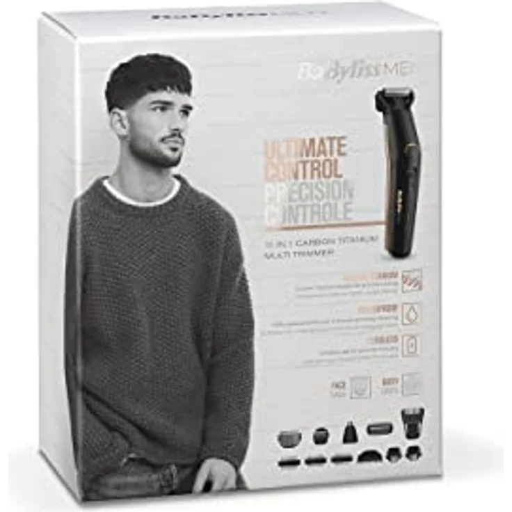 BaByliss MT860E 11in1 Multi Trimmer Kit Rasierer schwarz-bronze 60 Minuten Akkulaufzeit inkl. 10 Aufsätze und Aufbewahrungstasche – Bild 8