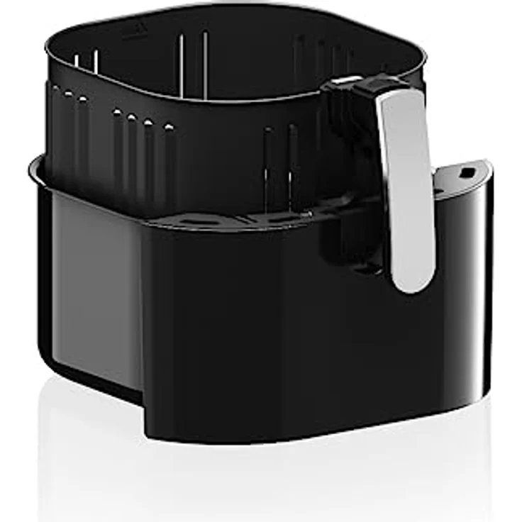 VERTENZ Taste 70 | Kompakte Heißluftfritteuse Airfryer XXL 7.7 Liter Fassungsvermögen | 8 Automatische Menüs | 1800 W | LED-Touchscreen | Antihaft-Frittierkorb | Fettfrei Ohne Öl | 200°C | Schwarz – Bild 2