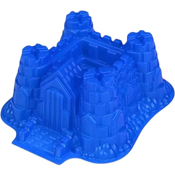 GMMH Original Silikonbackform XXL Burg Kuchen Backform Kuchenform Brotbackform Obstbodenform (blau) – Bild 3
