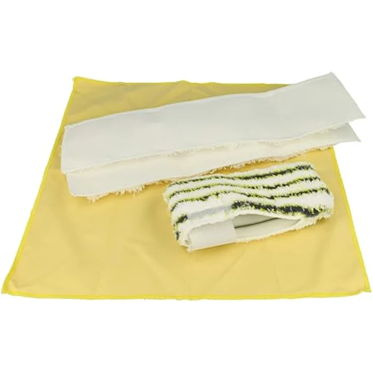 vhbw 8-tlg. Mikrofaser-Tuchset kompatibel mit Kärcher SC 2 EasyFix, SC 2 EasyFix Premium, SC 2 Premium Dampfreiniger - Streifenfreie Reinigung, 60°C waschbar, 8-teilig – Bild 2