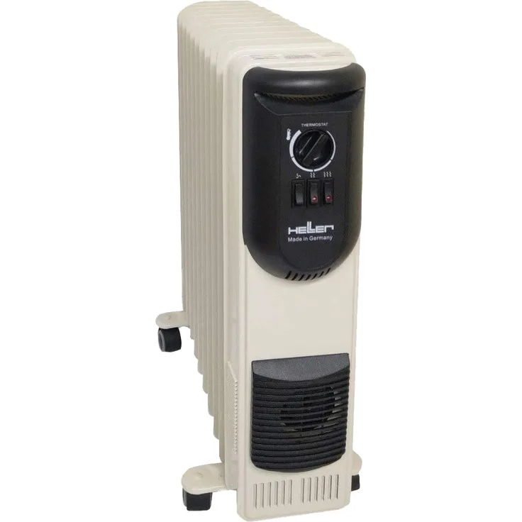 Heller Radiator 11Rippen,2000W,Turbo MAV 2011 T beige/sw, Heizkörper, Beige, Schwarz