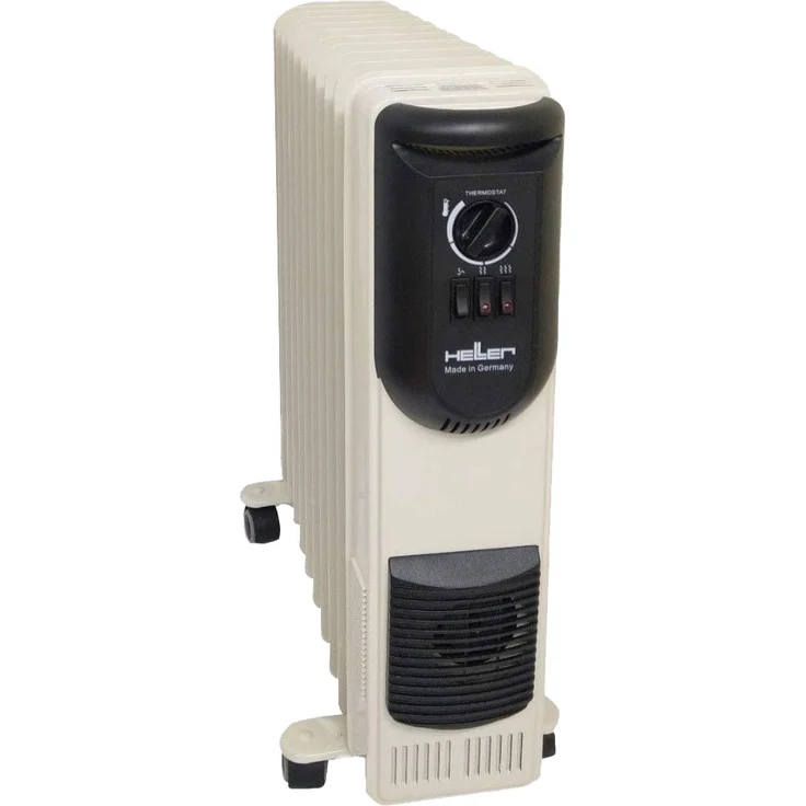 Heller Radiator 11Rippen,2000W,Turbo MAV 2011 T beige/sw, Heizkörper, Beige, Schwarz