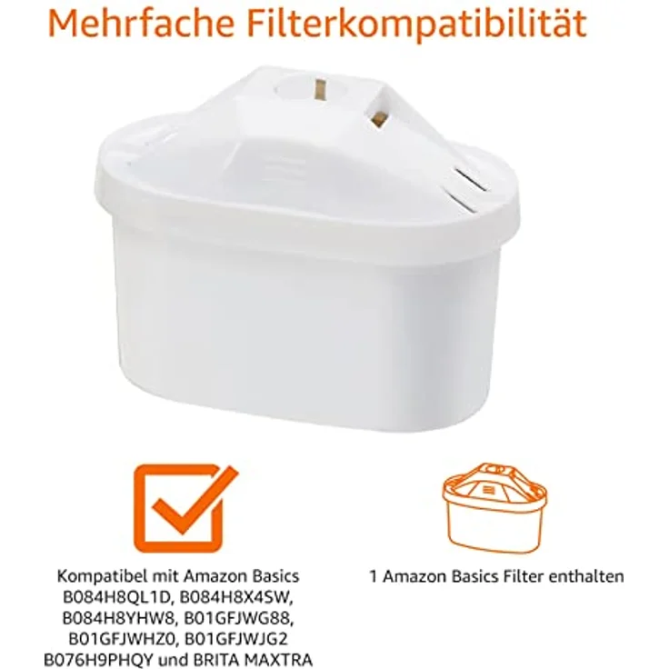 AmazonBasics Wasserfilter 2,3 Liter - Schwarz – Bild 4
