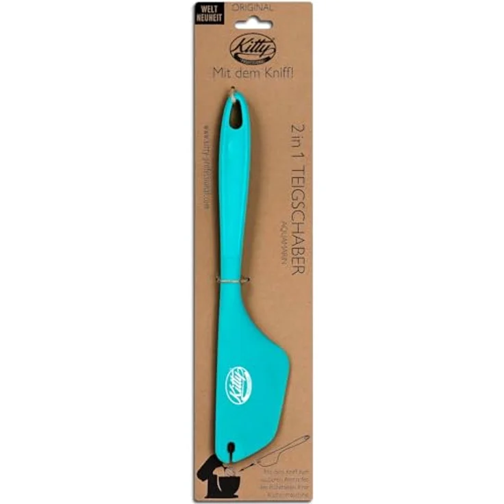 Kitty Professional Teigschaber 2in1 Teig Spatel | Zubehör Backzubehör Schüssel sauber abstreifen | XL Silikon Teigspachtel Teigschneider Küchenmaschine Rührschüssel Kochen Backen Hitzebeständig – Bild 4