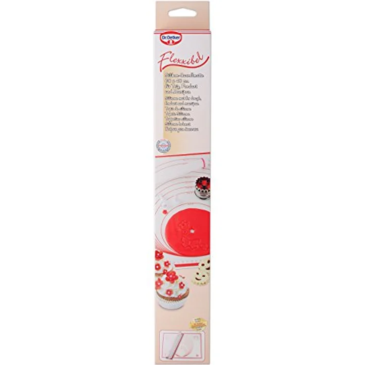 Dr. Oetker Backmatte Silikon, Backunterlage, multifunktionale Back--Ausrollmatte, glasfaserverstärktes Platinsilikon, Menge: 1 Stück – Bild 4