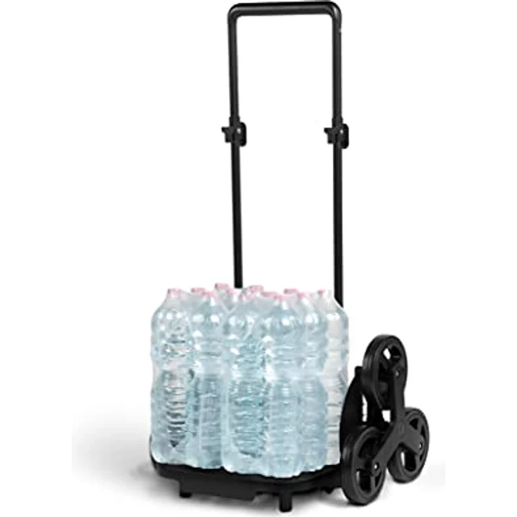 Gimi Tris Einkaufstrolley, wasserabweisende Tasche, 3-Rad-System, Fassungsvermögen: 52 Liter, Höchstlast : 30kg, Rahmen: Stahl/Kunststoff, Einkaufstasche: Polyester, Farbe Anthrazit, Eco-Verpackung – Bild 4