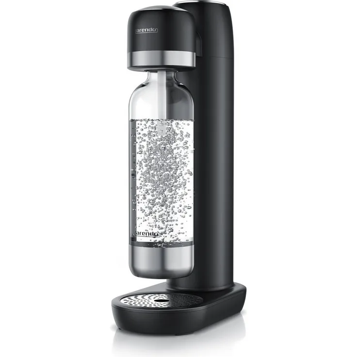 Arendo Wassersprudler Soda Streamer, 2-tlg. Set mit 1000 ml BPA-freier PET-Flasche, individuell dosierbar, kompatibel mit 60 l CO2-Zylindern