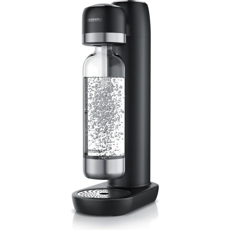 Arendo Wassersprudler Soda Streamer, 2-tlg. Set mit 1000 ml BPA-freier PET-Flasche, individuell dosierbar, kompatibel mit 60 l CO2-Zylindern