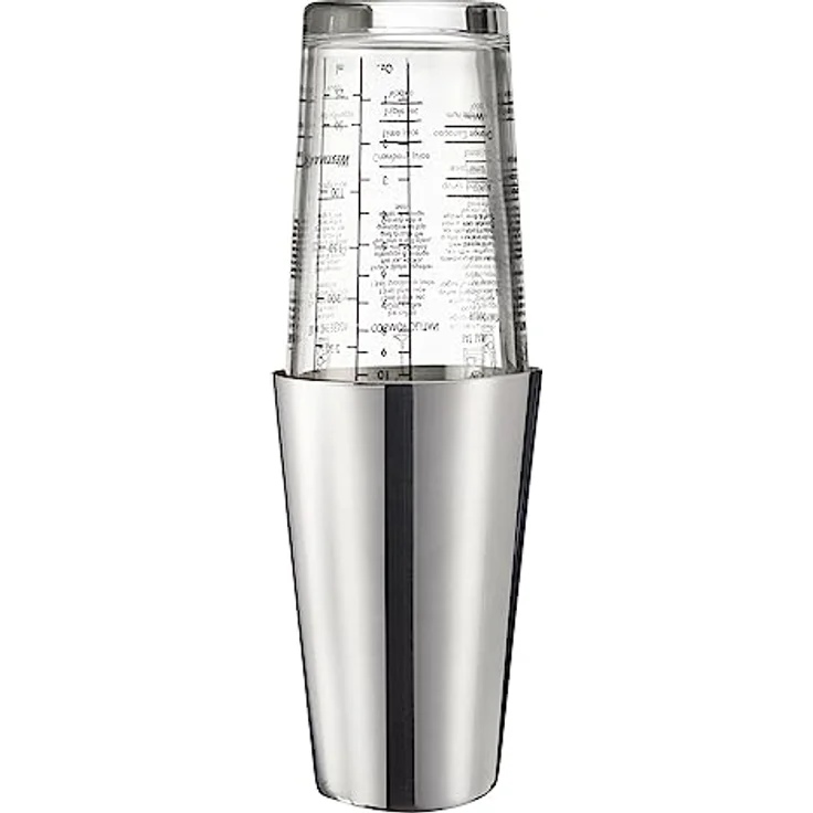 Westmark Boston Shaker Boogie – Cocktail Shaker mit Skala, professioneller Cocktail-Mixer, Bar Zubehör, inkl. Rezepte zum Mixen von Margarita und mehr – Edelstahl, 350 ml – Bild 1
