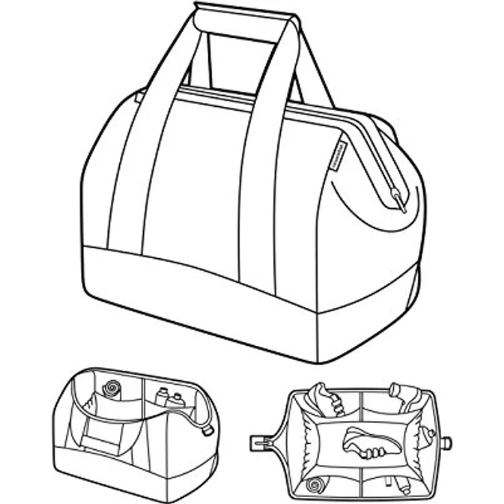 reisenthel Allrounder L Twist Silver  Vielfältige Doktortasche zum Reisen, für die Arbeit oder Freizeit  Mit funktional-stylischem Design – Bild 5
