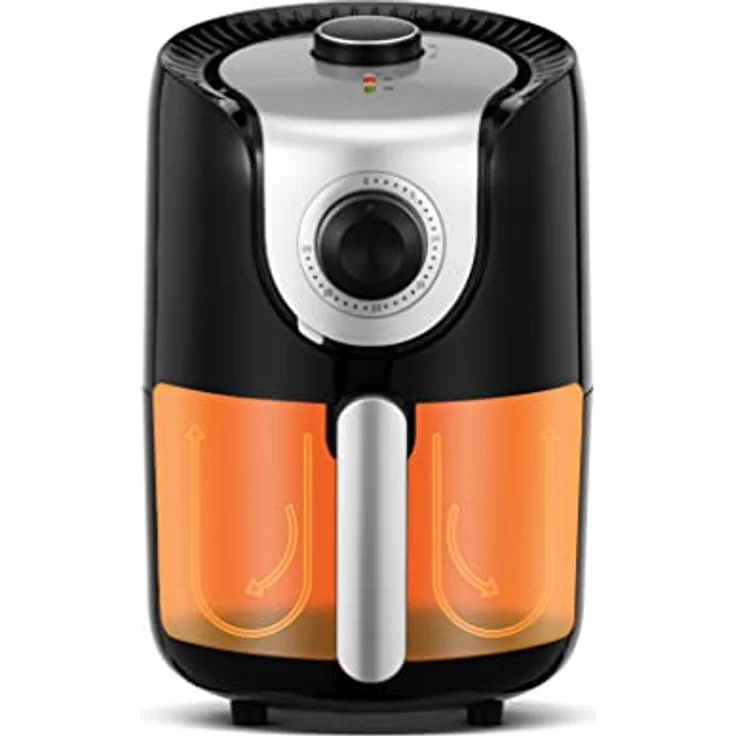 Linsar Mini Heißluftfritteuse, 1,5L, 1000 W, fettfreies Frittieren, Temperaturregelung 80-200°C, spülmaschinengeeignet – Bild 4