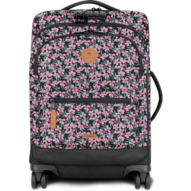 Cabaia Soft Suitcase Small, 4 Rollen Kabinentrolley S 55 cm mit Laptopfach, rosa