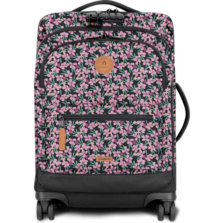 Cabaia Soft Suitcase Small, 4 Rollen Kabinentrolley S 55 cm mit Laptopfach, rosa