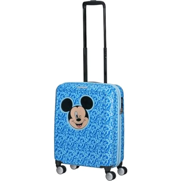 American Tourister Funlight Disney - Spinner S, Handgepäck 55 cm, 36 L, Mickey Lenticular Blue, TSA-Schloss, langlebiges Design mit elastischen Kreuzbändern, recyceltes PET-Futter – Bild 2