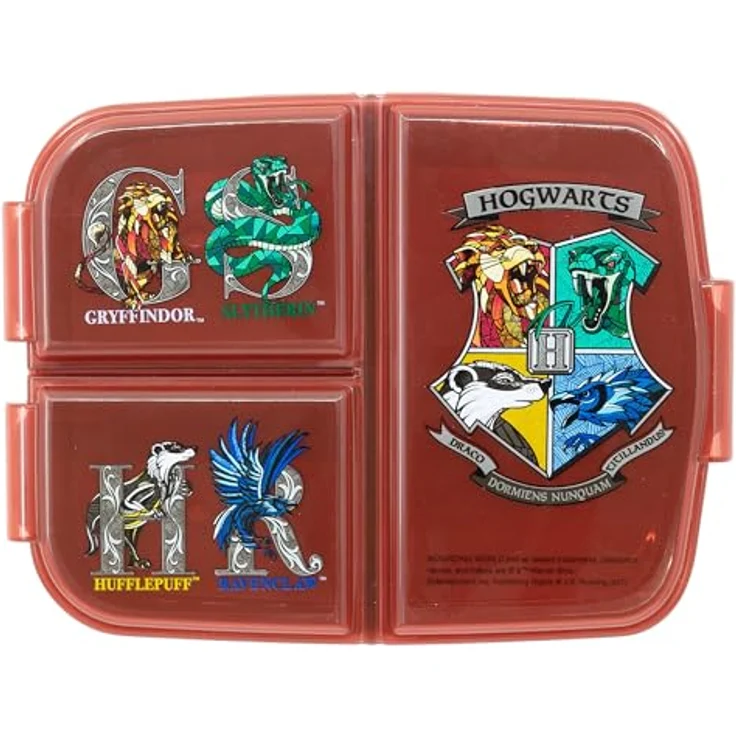 Harry Potter School Shields Kinder Premium Brotdose Lunchbox Frühstücks-Box Vesper-Dose mit 3 Fächern – Bild 3