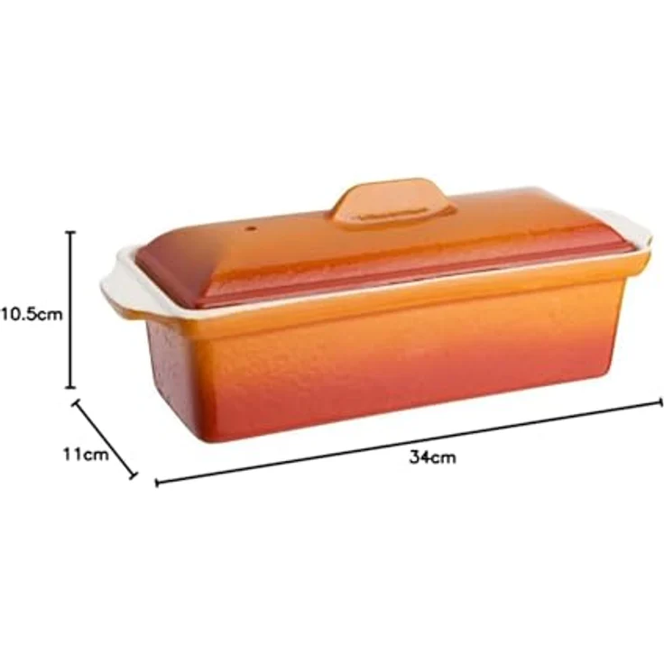 Vogue Terrinenform Gusseisen orange 1,3L – Bild 3