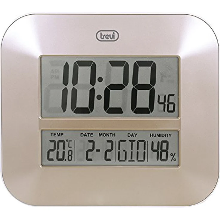 Trevi OM 3520 D, Digitale Wanduhr mit 23.50 cm LCD-Display, modernes Design mit 12/24 Stunden-Format – Bild 2