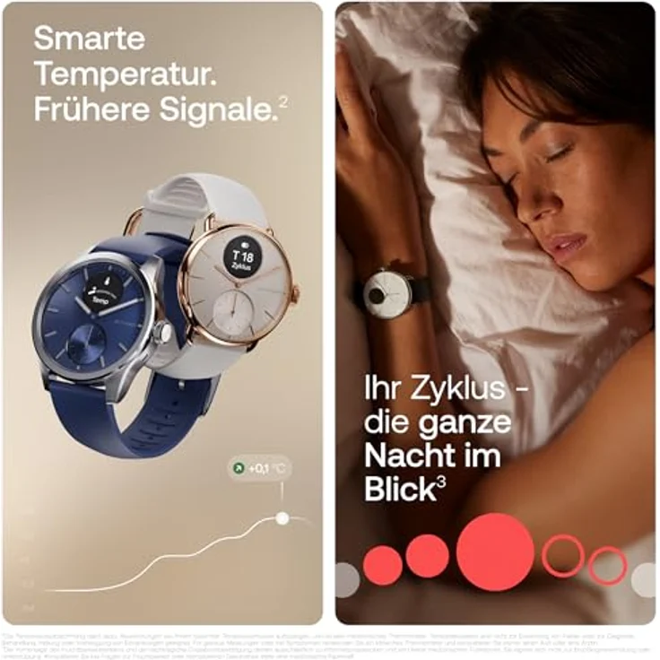 Withings Scanwatch 2 HWA10-MODEL 6-ALL-IN, Unisexuhr mit Gesundheitsüberwachung und 24/7 Aktivitätstracking – Bild 6