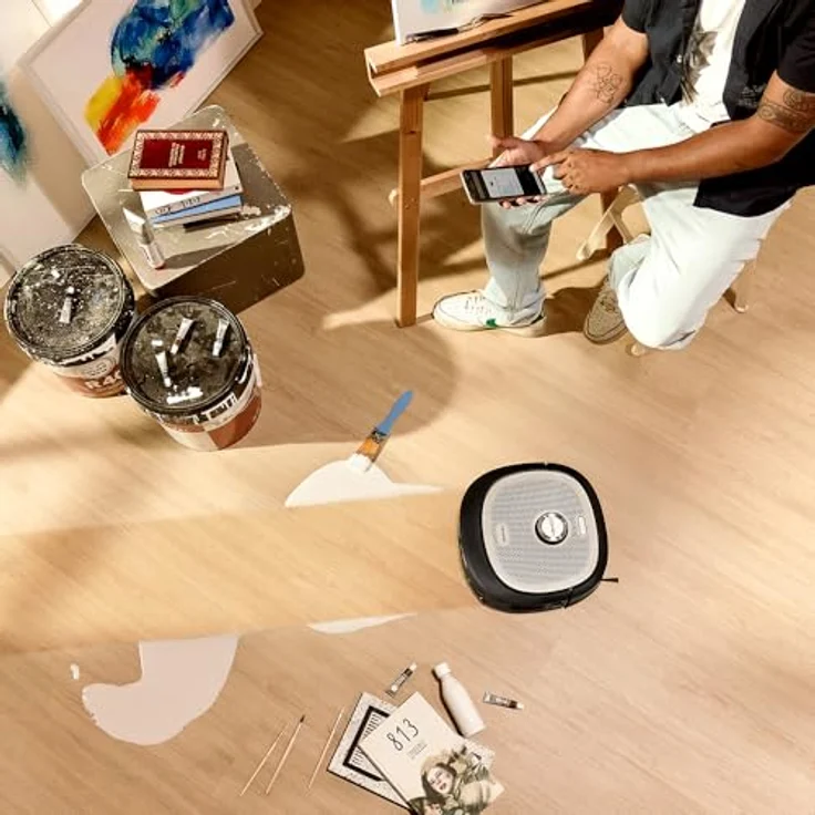 Cecotec Conga Z100 Saugroboter mit Wischfunktion, 20.000 Pa Saugkraft, KI mit LaserEye, AquaCycle Wischsystem, Selbstentleerung 3L – Bild 5