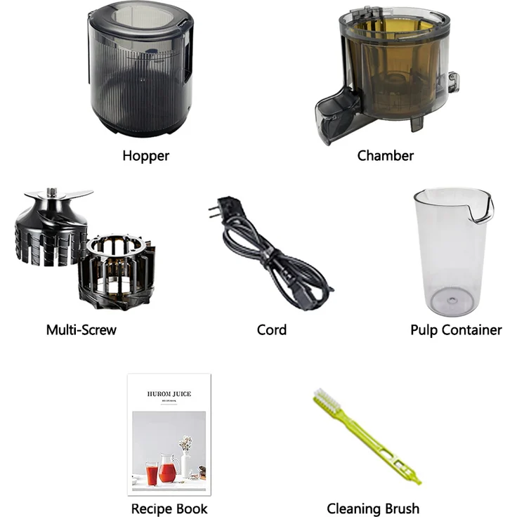 Hurom Slow Juicer H310A, kompakter Entsafter in Dunkelgrün mit 10 Jahren Garantie und Eiscreme-Funktion