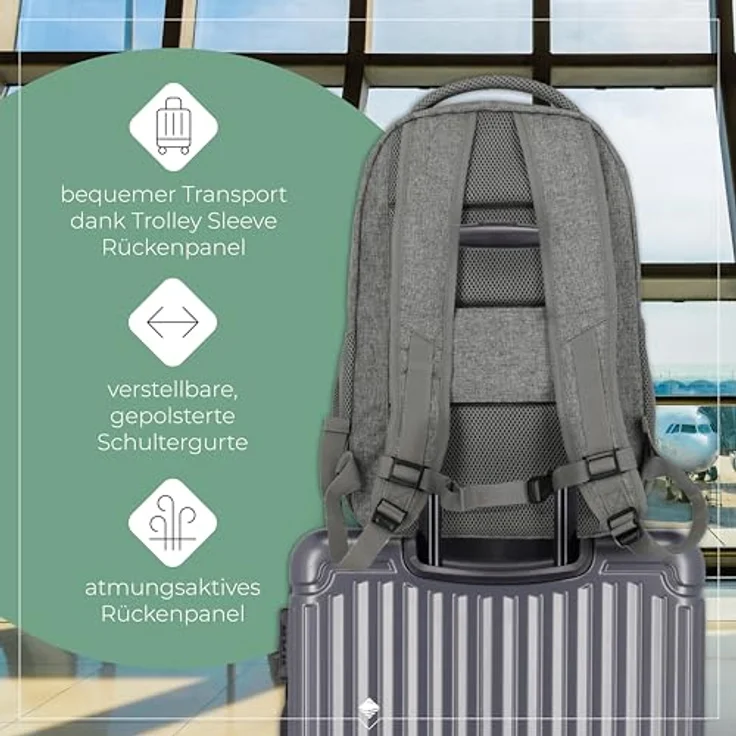 travelite Basics Rucksack Melange, 45 cm – Bild 7