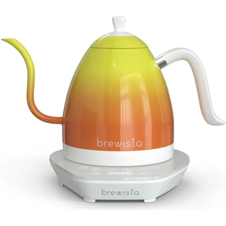 Brewista Artisan | Wasserkocher | Swannenhalsauslauf | Temperaturregelung | Slow Coffee Barista | 1,0 L (Orange) – Bild 1