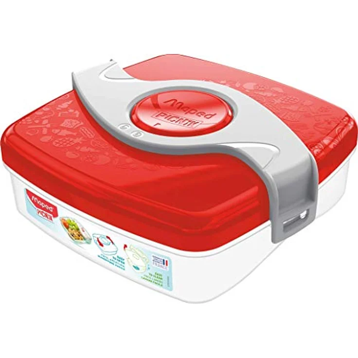 Maped PICNIK - Snack-Box, Snack-Dose, Brot-Box ORIGINS KIDS - rot – Bild 4